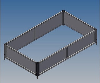 Rehausses de ridelles pleines en acier +60cm pour SARIS 306X170