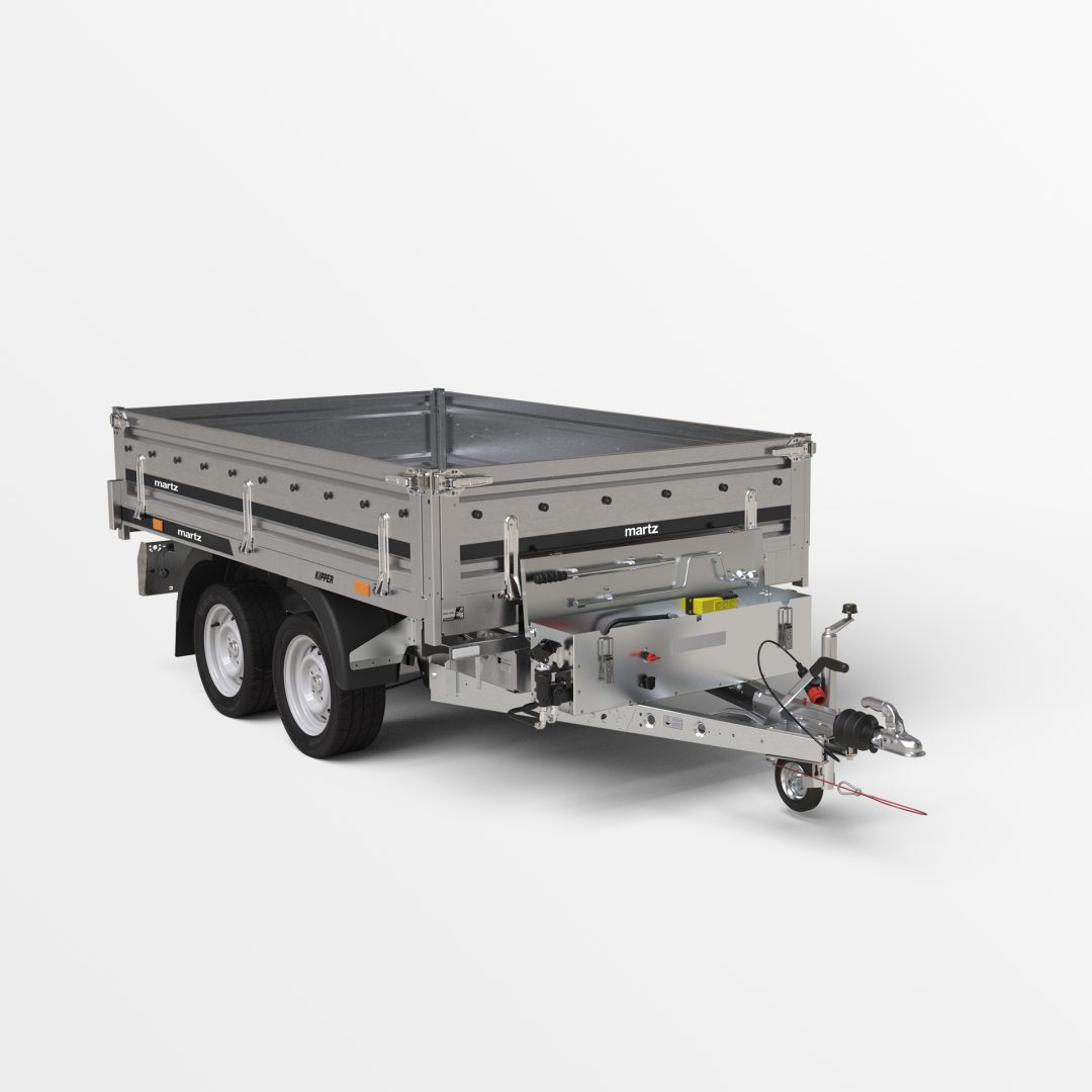Remorque MARTZ KIPPER 250/2 ÉLECTRIQUE + MANUELLE – vue générale
