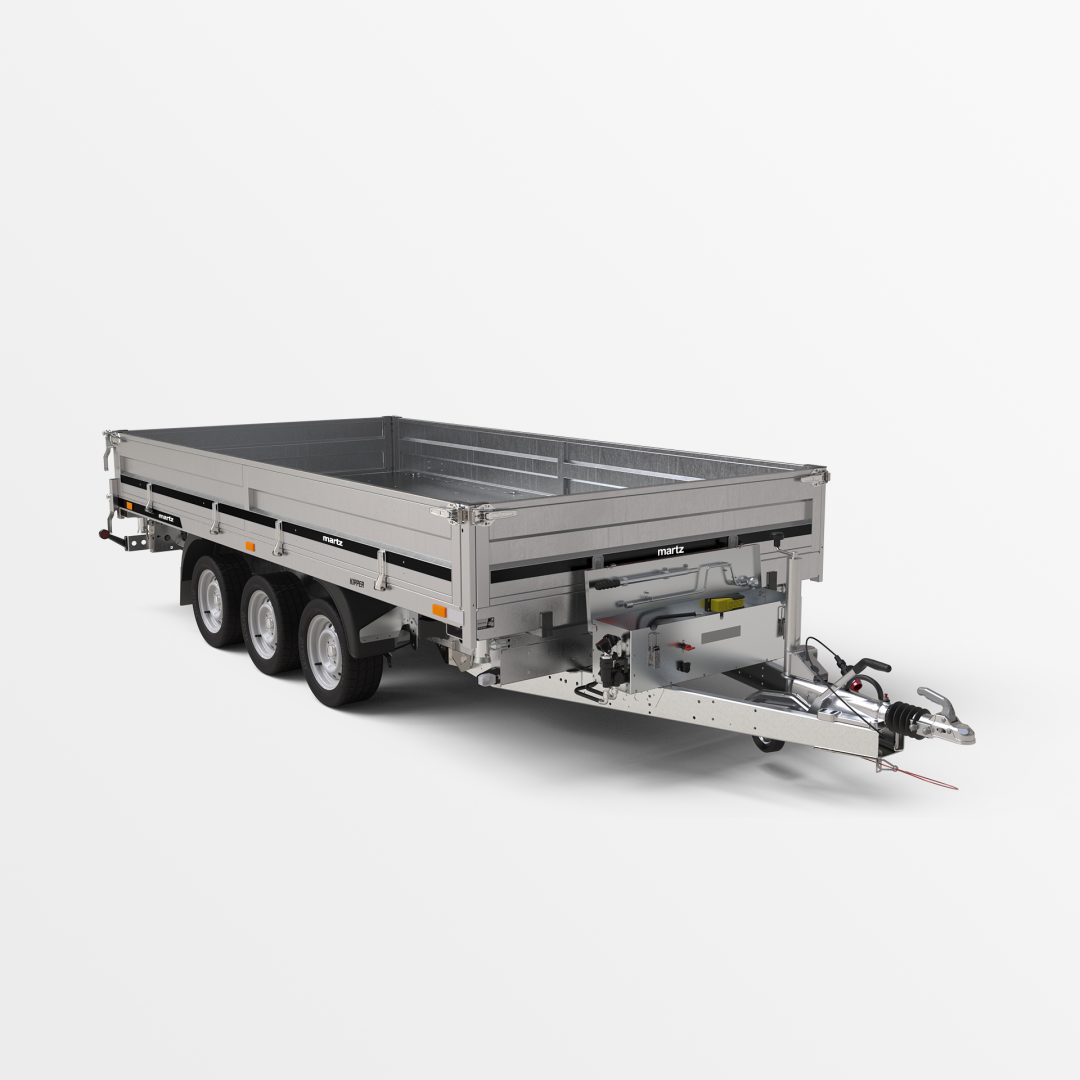 Remorque MARTZ KIPPER 400/3 ÉLECTRIQUE + MANUELLE – vue générale