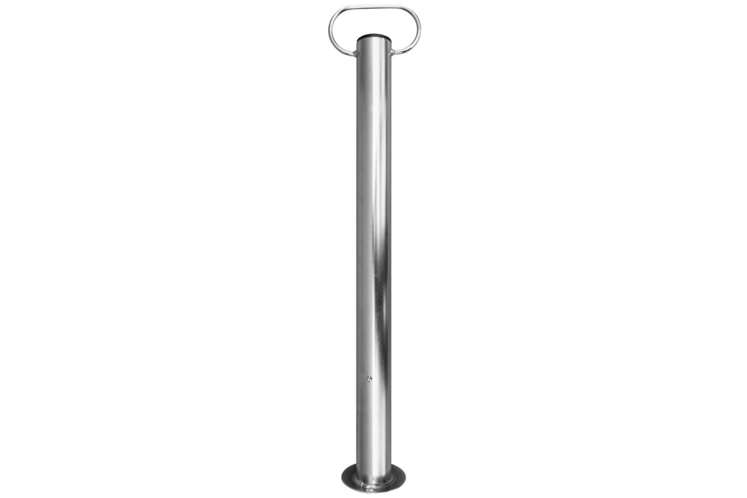 Béquille, support fixe pour remorque plateau 150 kg, 48 mm, 600 mm