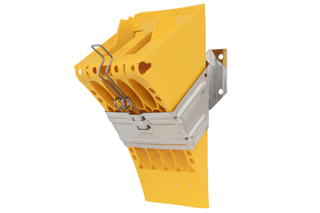 Cale de roue LOKHEN E53 avec support de montage métal – h : 225 mm