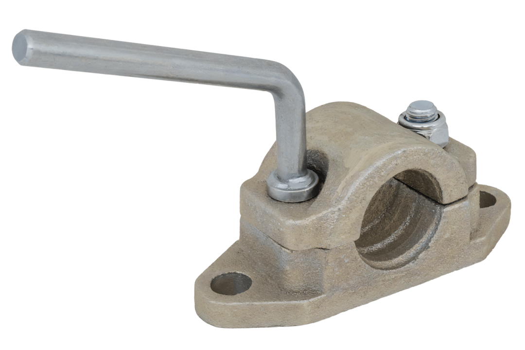 Collier de roue jockey en fonte KNOTT B48C6 pour tuyau ondulé de 48 mm