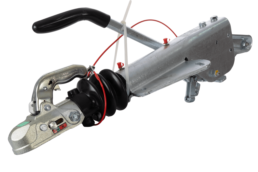 Commande de freinage KNOTT KF27-B avec tête d'attelage K27-A – 2700 kg – timon en V