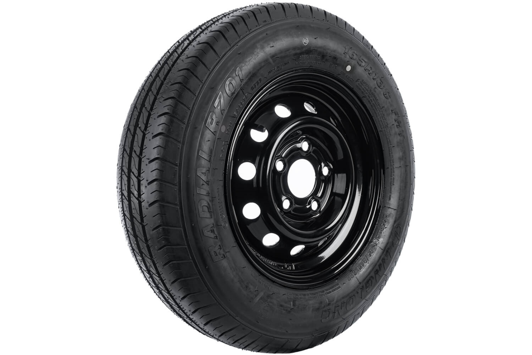 Roue renforcée complète LINGLONG 165/80 R13C 96/94N – jante acier noire 4.5Jx13" – 5x112 – ET 30