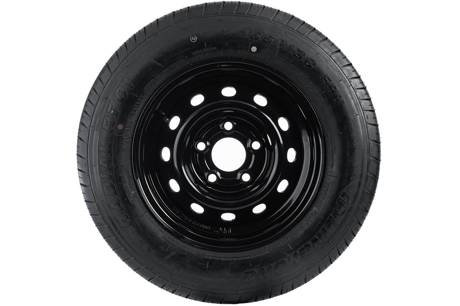Roue renforcée complète LINGLONG 165/80 R13C 96/94N – jante acier noire 4.5Jx13" – 5x112 – ET 30