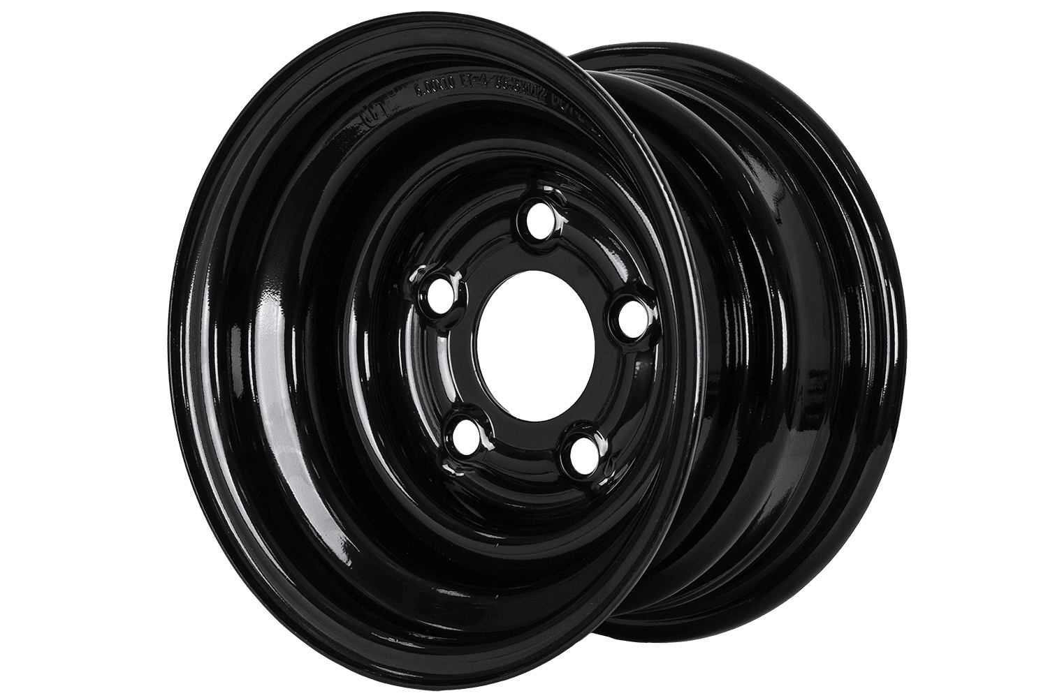 Jante acier noire 6Jx10" – 5x112 – ET -4