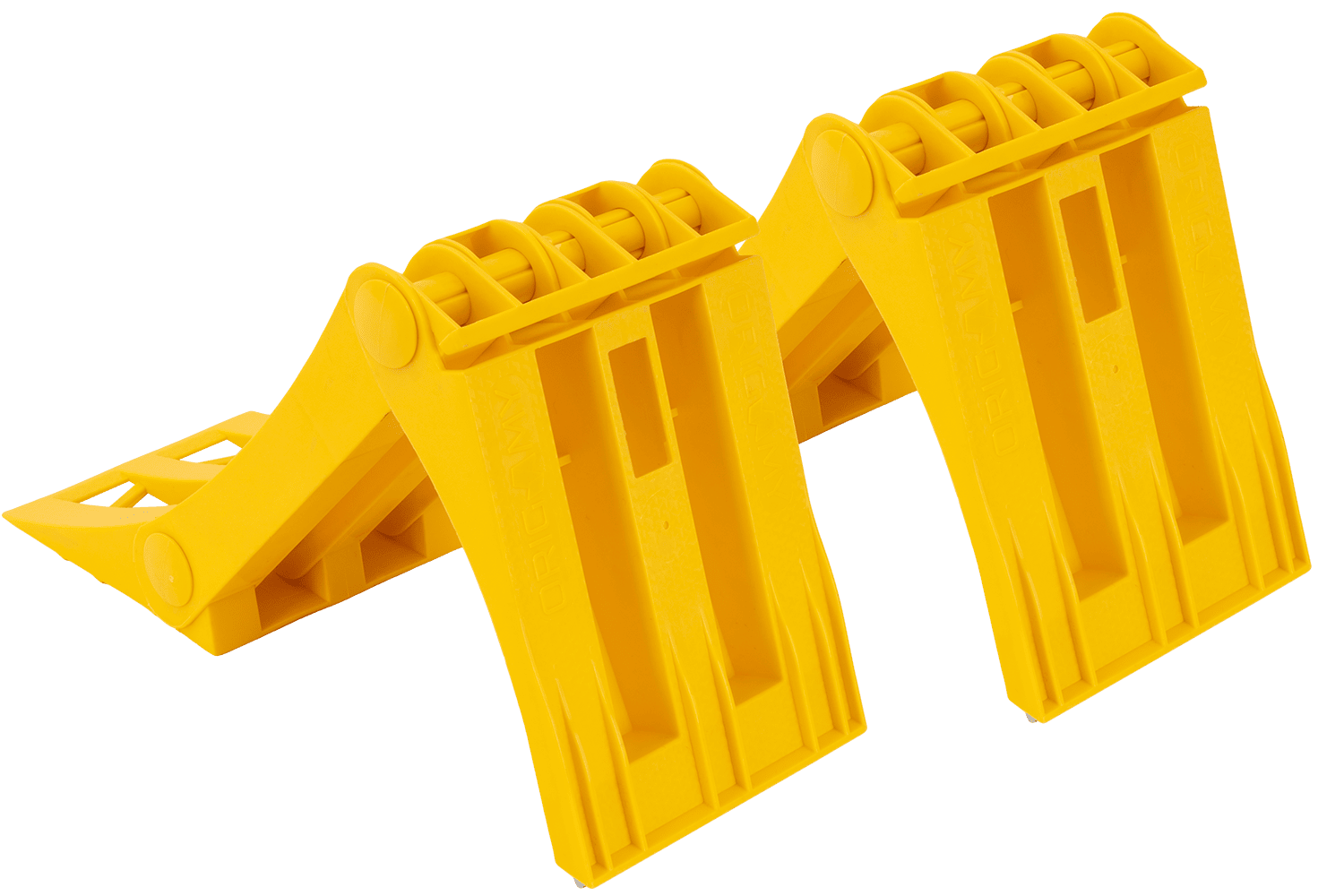 Lot de 2 cales de roue pliables LOKHEN ORIGAMY 36 avec support – h : 151 mm