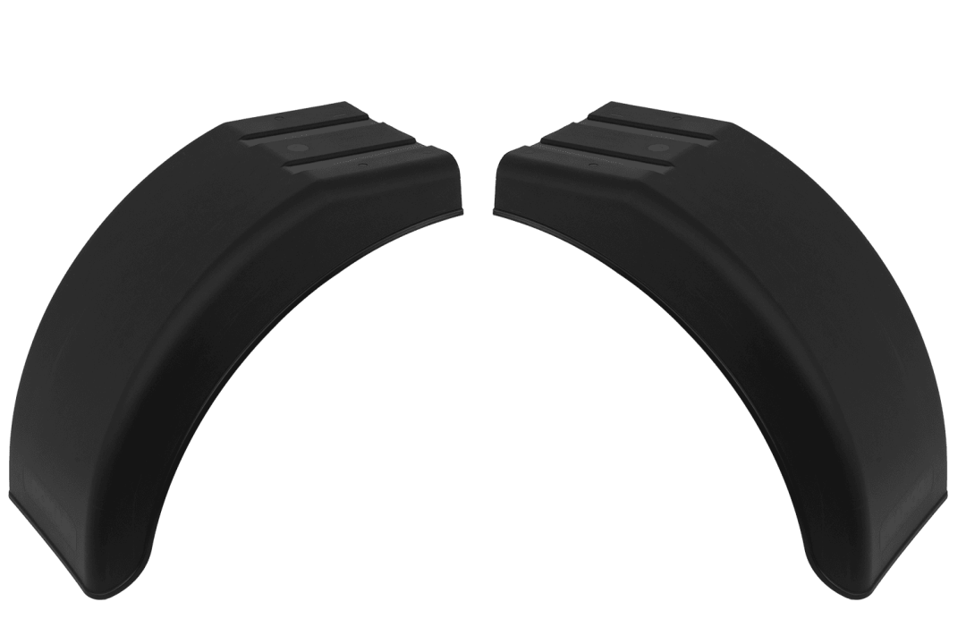 Lot de 2 demi-garde-boue pour remorque DOMAR DR1013004+DR1013005, passage de roue 395 × 220 mm gauche+droite