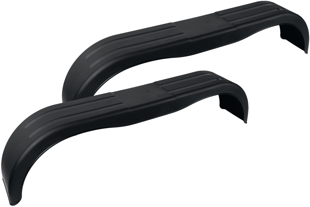 Lot de 2 garde-boue jumelés pour remorque 13-14" DOMAR D20250 passages de roues plats 1500 × 220 mm