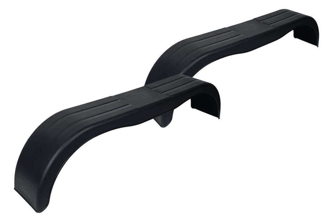 Lot de 2 garde-boue jumelés pour remorque DOMAR D20300 13-14", passages de roues plats 1500 × 240 mm
