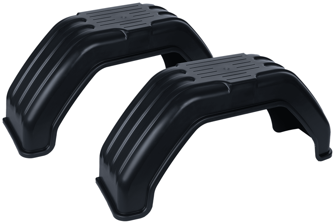 Lot de 2 garde-boue pour remorque 13-14", passages de roue plats 710 × 200 mm