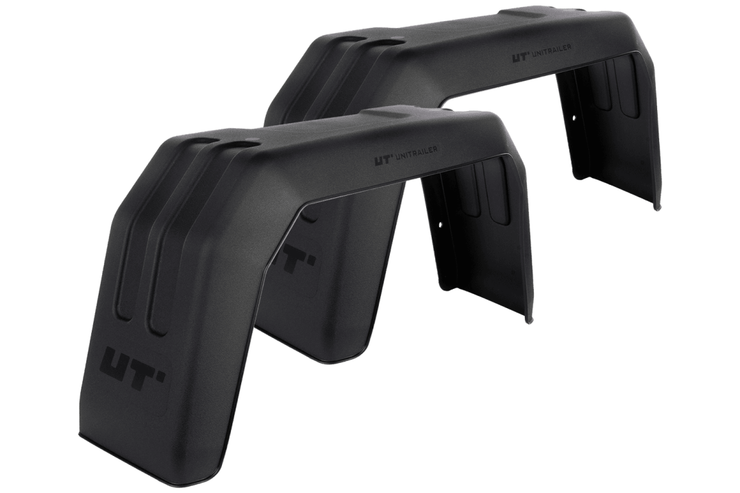 Lot de 2 garde-boue pour remorque 13-14", passages de roues plats 676 × 190 mm