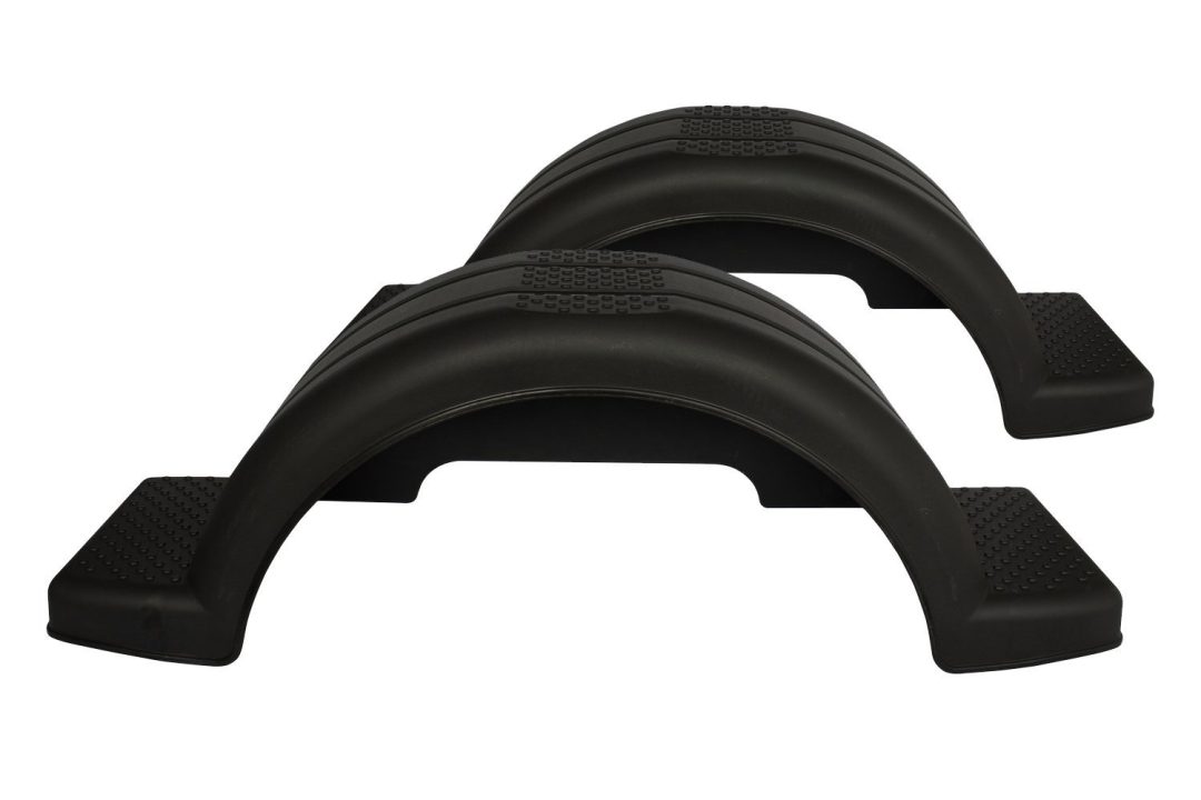 Lot de 2 garde-boue pour remorque bateau 13-14" DOMAR D20422, passages de roues 950 × 240 mm