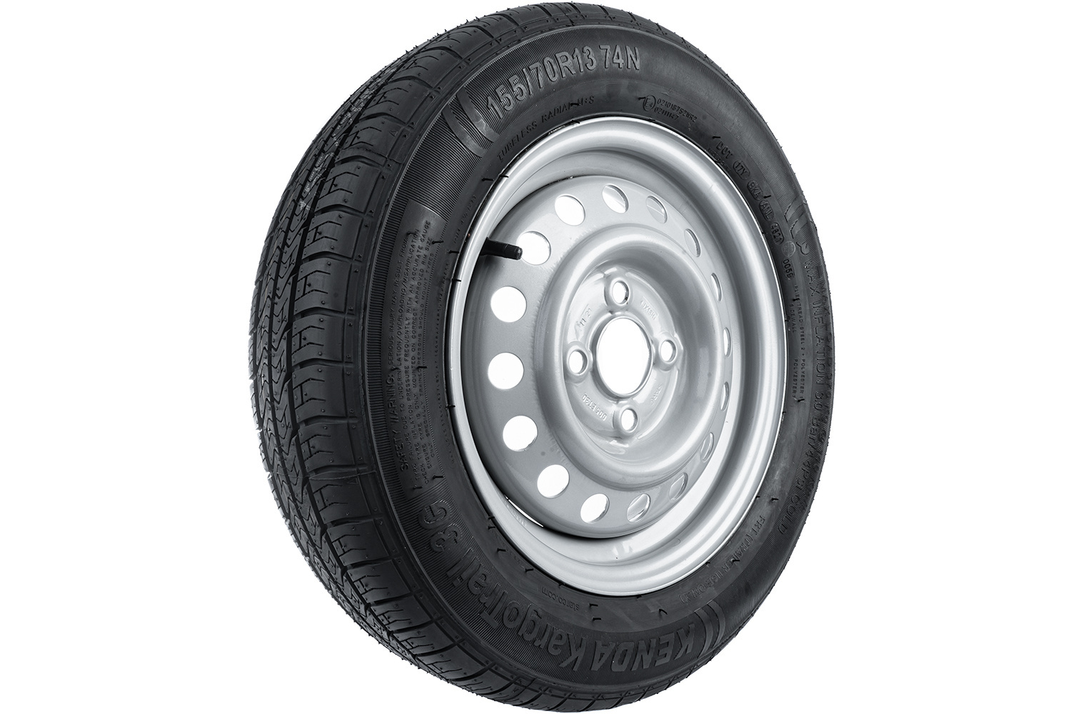 Roue complète KENDA 155/70 R13 74N – jante acier STARCO 4Jx13" – 4x115 – ET 0