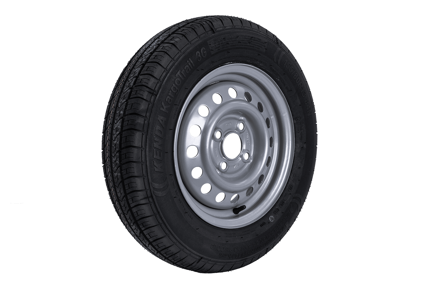 Roue complète KENDA 155/80 R13 84N – jante acier KENDA 4Jx13" – 4x100 – ET 30