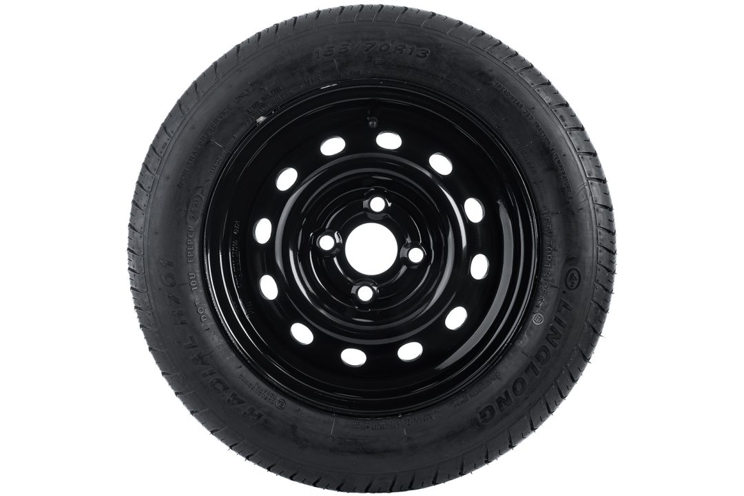 Roue complète LINGLONG 155/70 R13 75N – jante acier noire 4Jx13" – 4x100 – ET 30