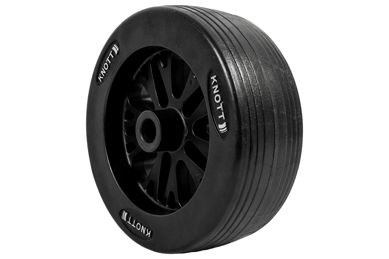 Roue de secours pour galet de direction KNOTT 6D7691.002, en plastique, 210 x 75 mm