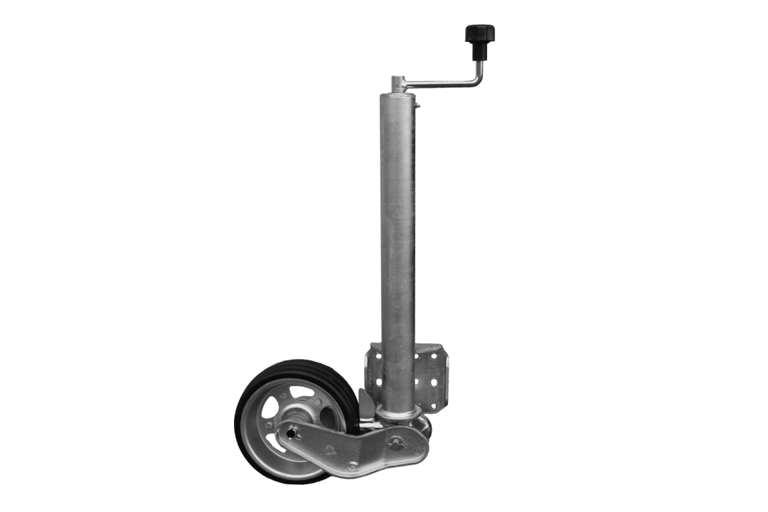 Roue jockey automatique avec poignée, 500 kg, 60 mm, 660-904 mm