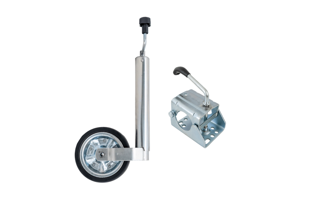 Roue jockey avec collier KNOTT TK60+KLE60, 250 kg, 60 mm, 530-760 mm