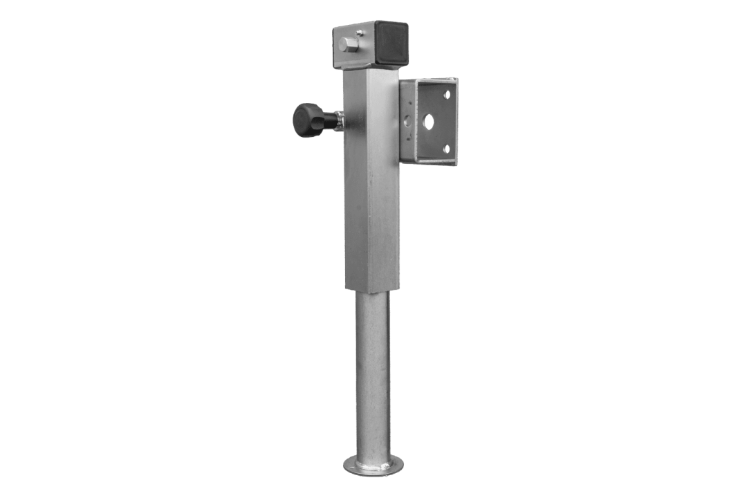 Support de manivelle extensible D-110.000.049 pour remorque plateau 1300 kg, entraxe 410-645 mm