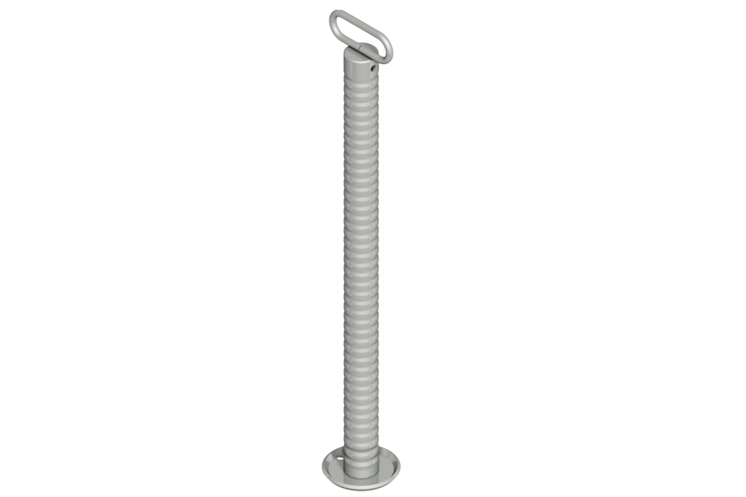 Support fixe avec tube ondulé KNOTT 6D6585.001 pour remorque 800 kg, 48 mm, 705 mm