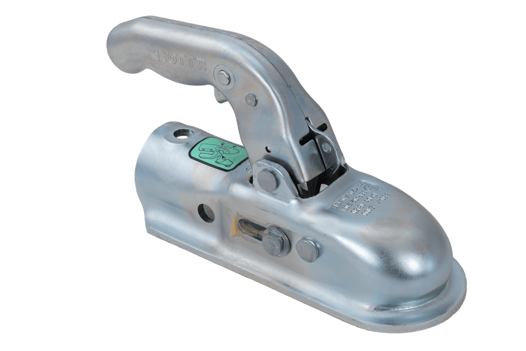 Tête d'attelage KNOTT K20-B – 2000 kg – timon rond Ø45 mm – fonte