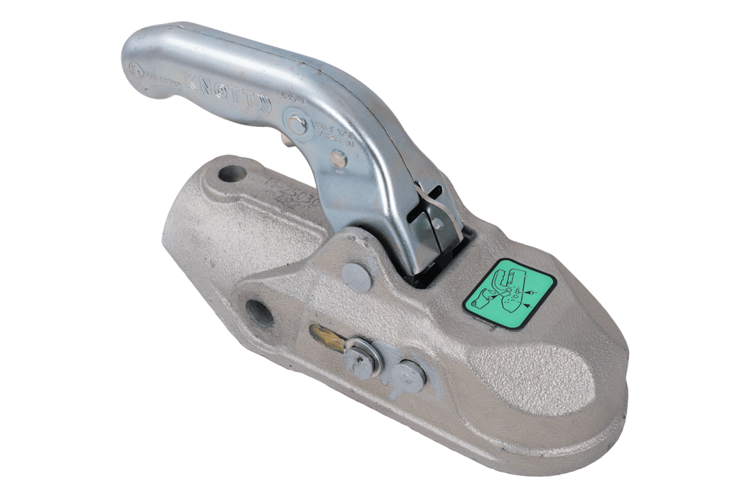 Tête d'attelage KNOTT K35-A – 3500 kg – timon rond Ø50 mm – fonte