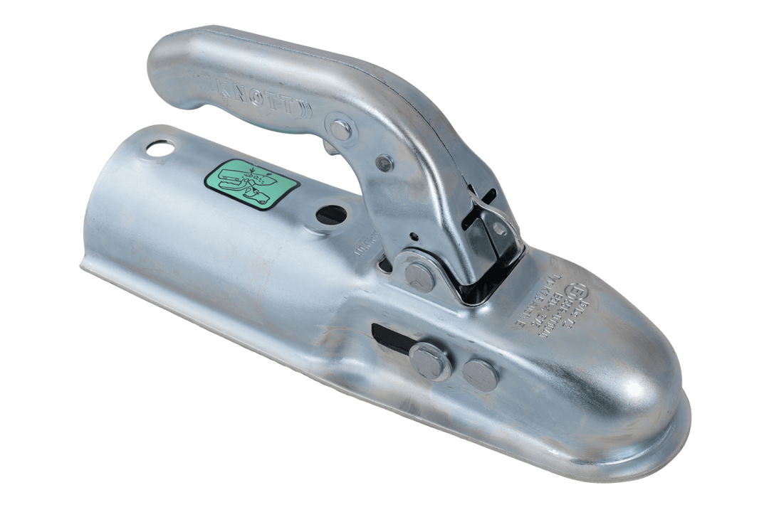 Tête d'attelage KNOTT K7,5-E – 750 kg – timon rond Ø70 mm