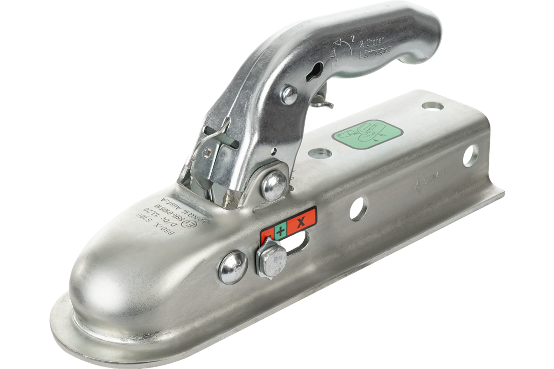 Tête d'attelage KNOTT KQ14-A – 1400 kg – timon carré 50 mm