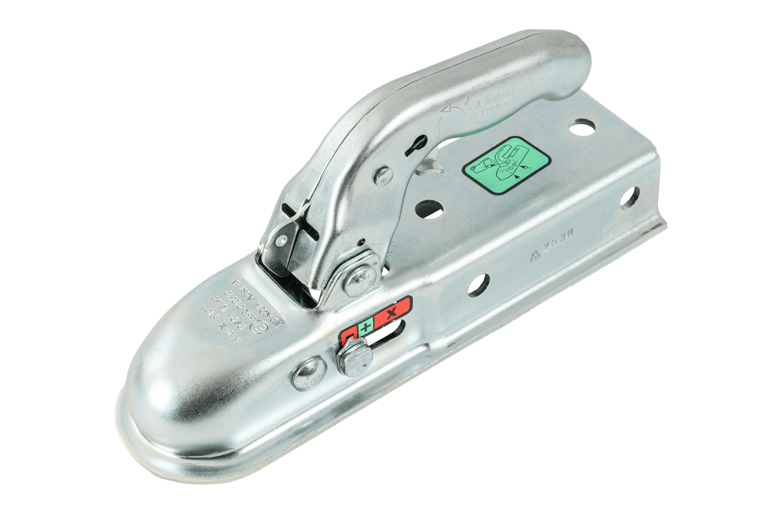 Tête d'attelage KNOTT KQ14-B – 1400 kg – timon carré 60 mm