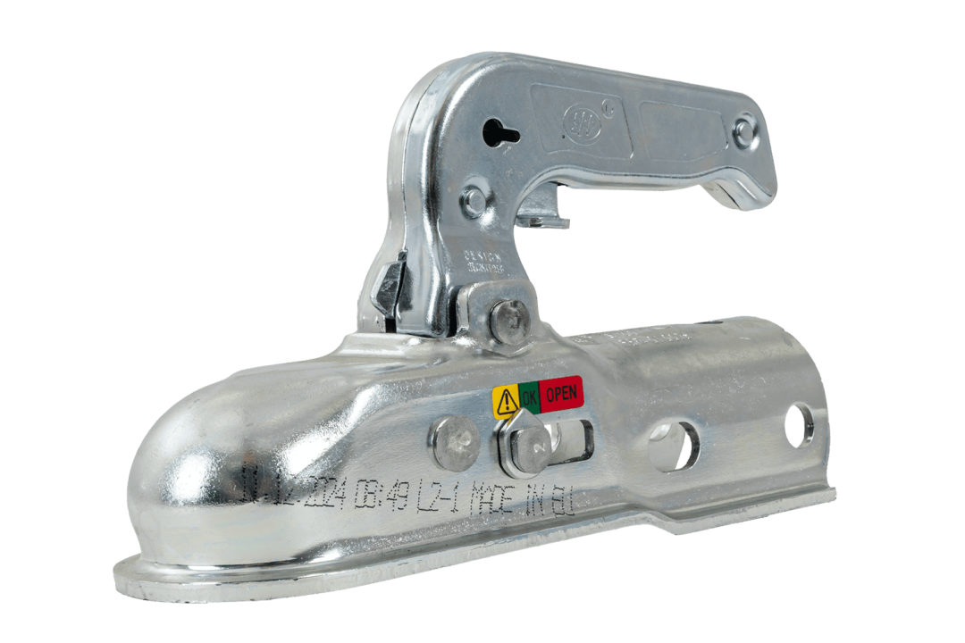 Tête d'attelage STEELPRESS BC-1200C – 1200 kg – timon rond Ø50 mm