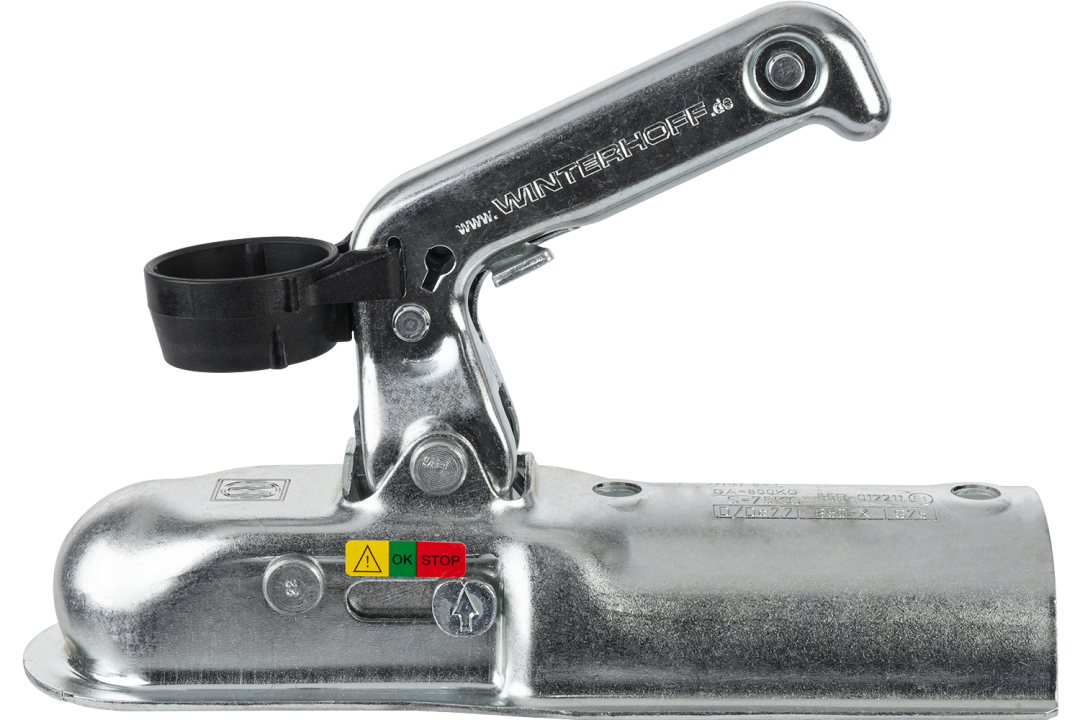 Tête d'attelage WINTERHOFF WW 8-B+HAL – 800 kg – timon rond Ø60 mm
