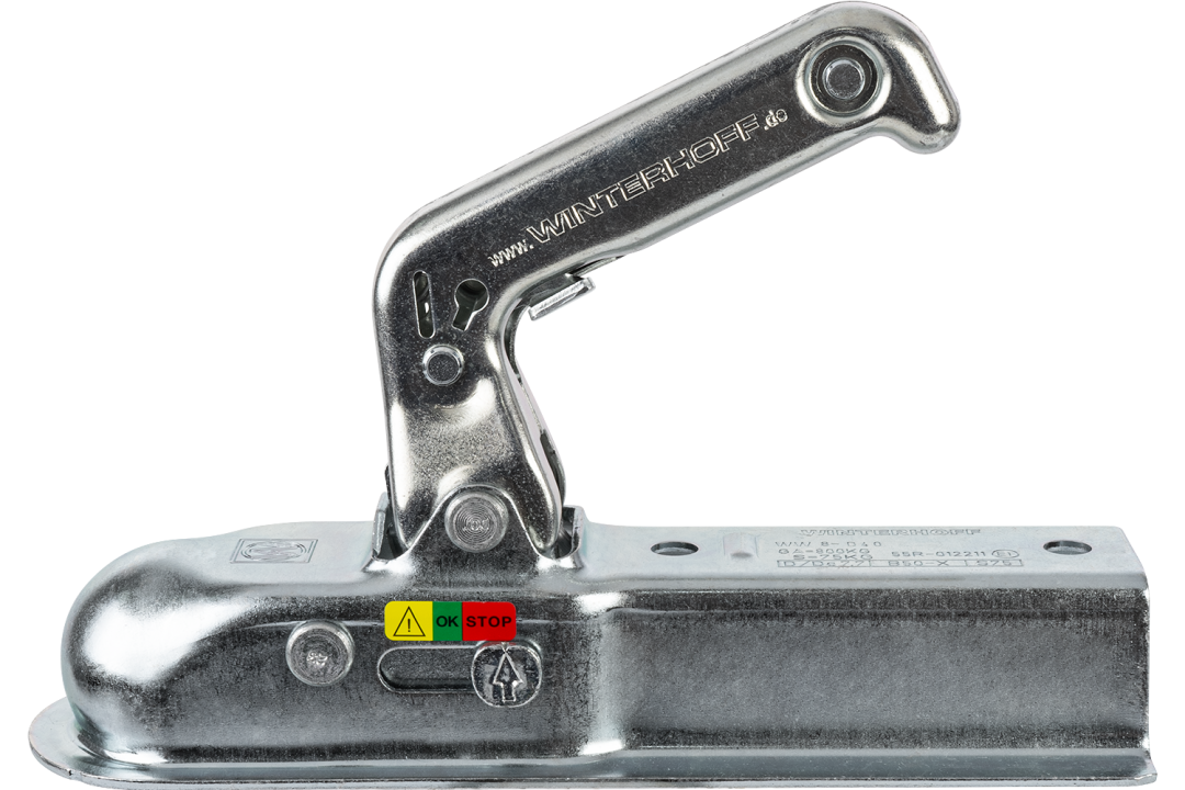 Tête d'attelage WINTERHOFF WW 8-D40 – 800 kg – timon carré 40 mm