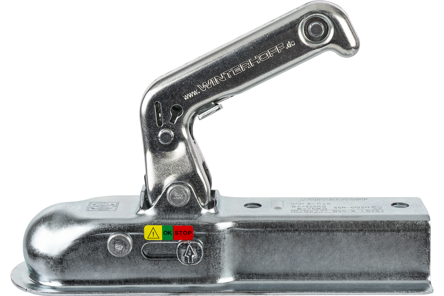 Tête d'attelage WINTERHOFF WW 8-D40 – 800 kg – timon carré 40 mm