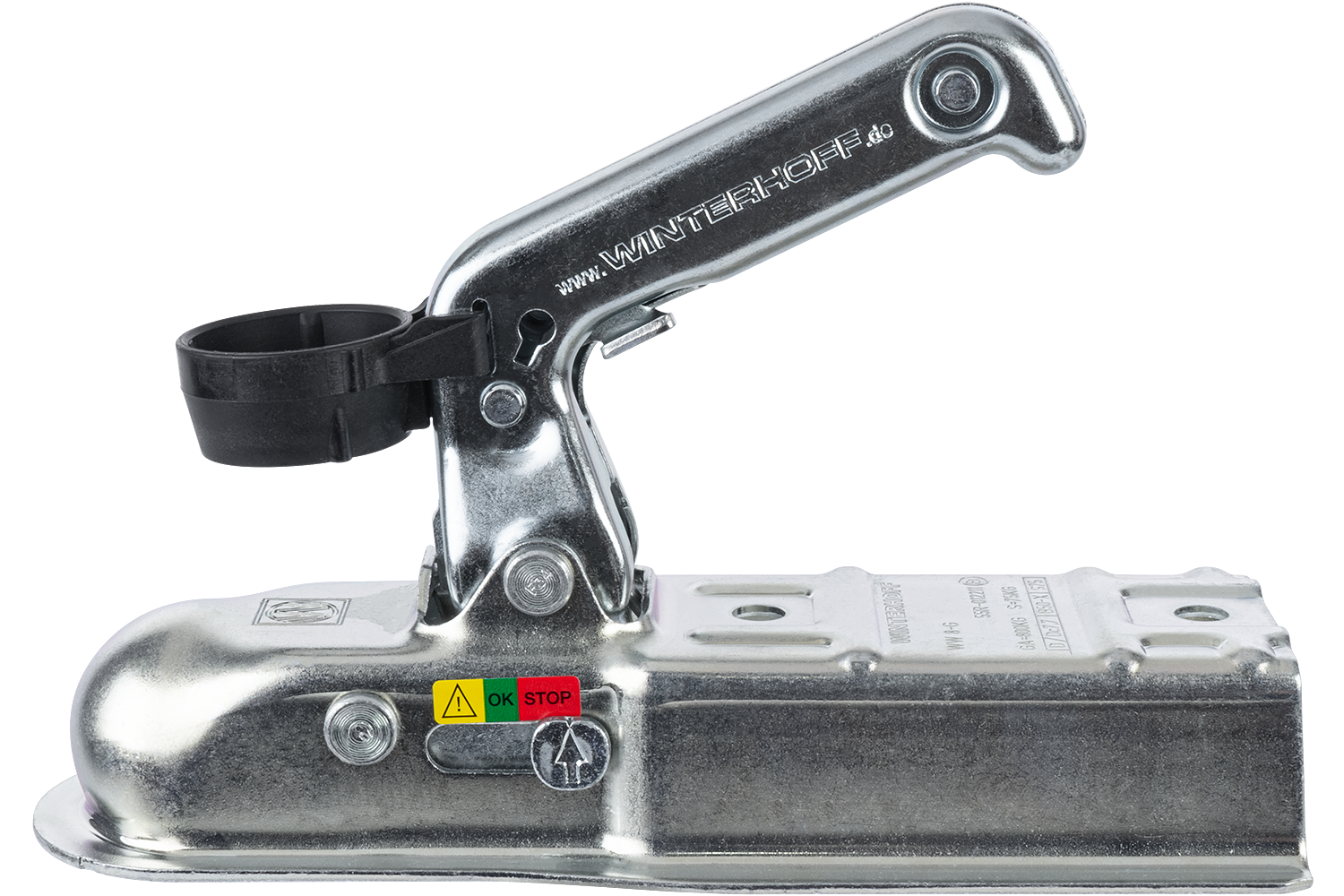 Tête d'attelage WINTERHOFF WW 8-G+HAL – 800 kg – timon carré 60 mm